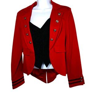 Touch Of Cyn by Cyndi Lauper Red Blazer- S